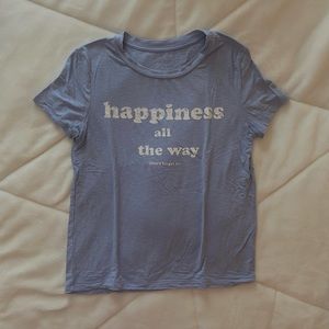 AERIE “Happiness all the way (don’t forget it)” T-Shirt